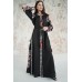 Embroidered Man&Woman Set "Grace" black